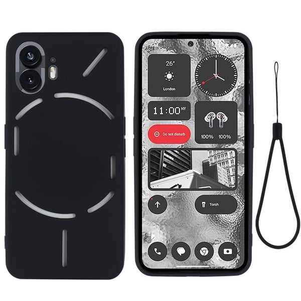Liquid suojakuori Nothing Phone (2) - Musta