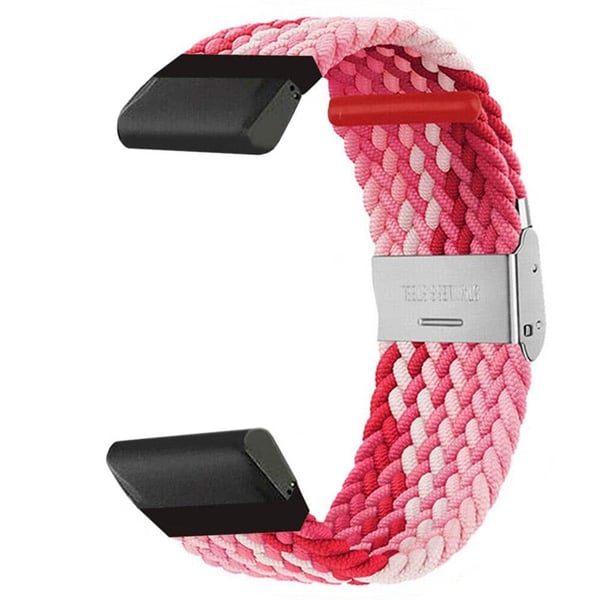 Flettet klokkereim til Garmin Fenix 7 Pro - Gradientred
