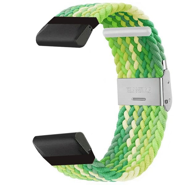 Flettet klokkereim til Garmin Forerunner 965 - Gradient green