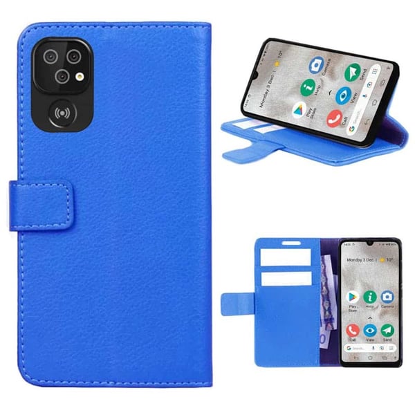 Wallet cover 2-kort til Doro 8100 - Blå