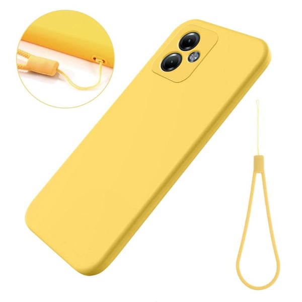 Liquid silikondeksel til Motorola Moto G14 - Gul