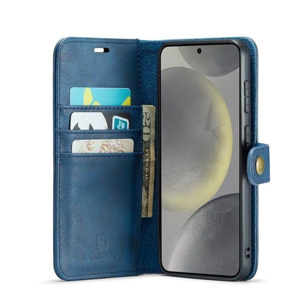 Mobil lommebok DG-Ming 2i1 til Samsung Galaxy S24 Plus - Blå