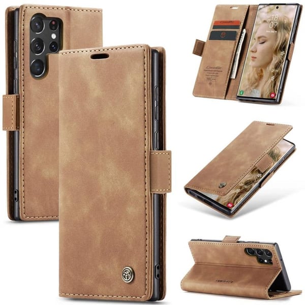 CaseMe mobildeksel 013 til Samsung Galaxy S24 Ultra - Brun