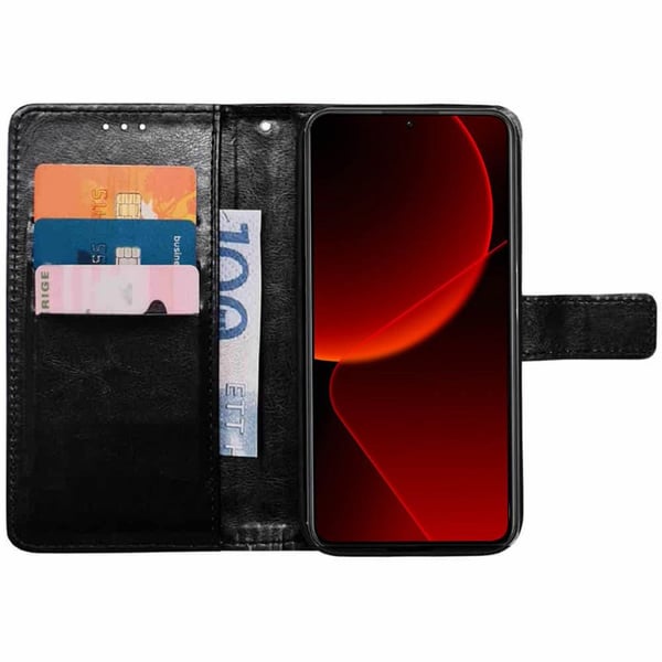Lommebokdeksel 3-kort til Xiaomi 14 - Sort