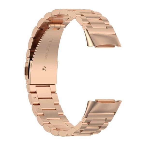 Klockarmband rostfritt stål till Fitbit Charge 6 - Rosè