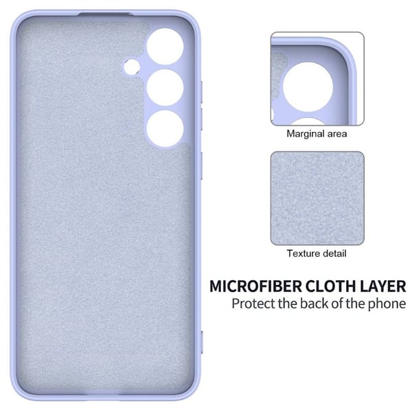 Liquid silikon deksel til Samsung Galaxy S24 Plus - Lavendel