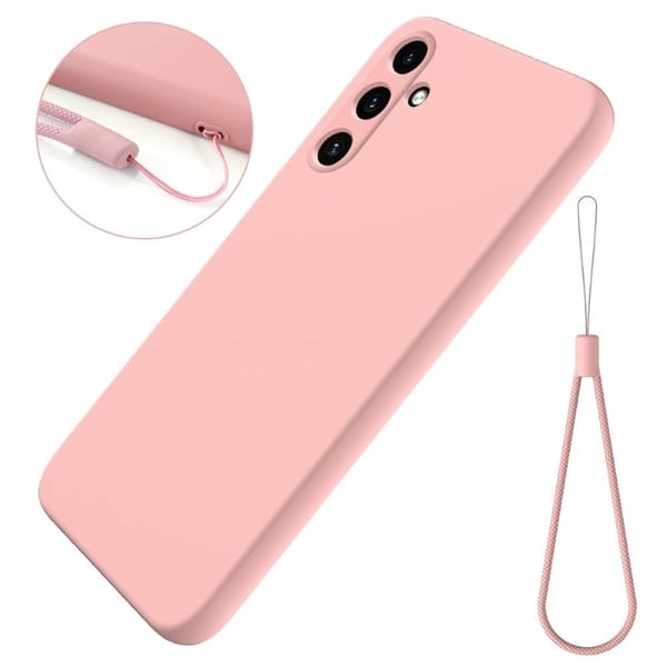 Liquid silikone cover til Samsung Galaxy A15 - Peach