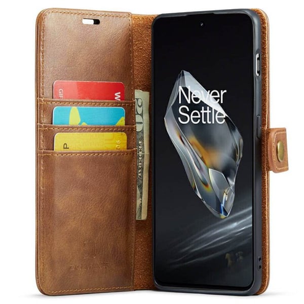 Mobil lommebok DG-Ming 2i1 til OnePlus 12 - Brun