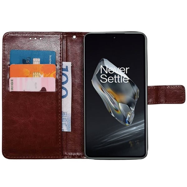 Lommebokdeksel 3-kort til OnePlus 12 - Brun