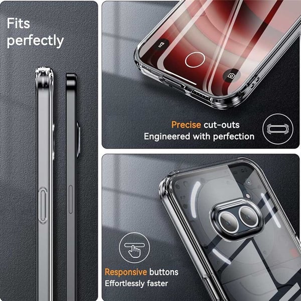 Silikonikotelo läpinäkyvä Nothing Phone 2a