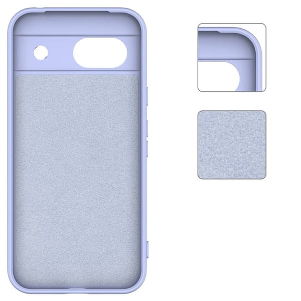 Liquid silikon skal till Google Pixel 8a - Lavender