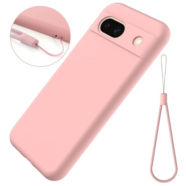 Liquid silikon skal till Google Pixel 8a - Peach