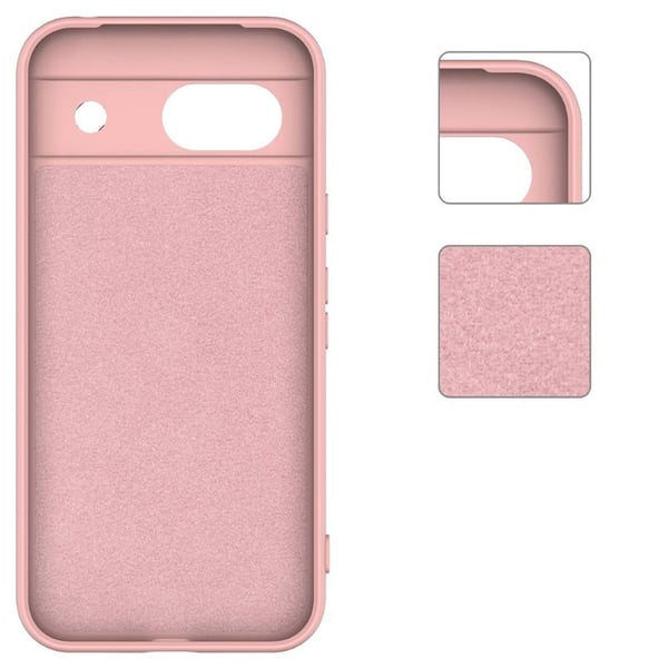 Liquid silikon skal till Google Pixel 8a - Peach