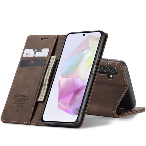 CaseMe mobildeksel 013 til Samsung Galaxy A35 - Coffee