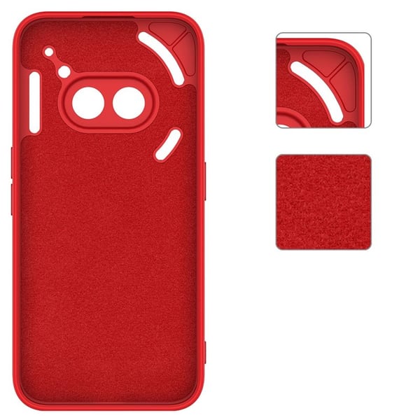 Liquid silikone cover til Nothing Phone 2a - China Red