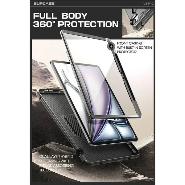 SUPCASE UB Pro tabletcover til Apple iPad Air 13 (2024) - Sort