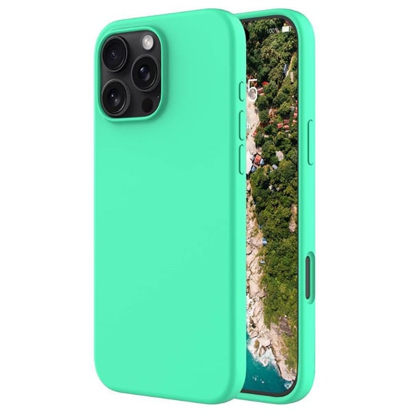 Liquid silikon deksel til Apple iPhone 16 Pro Max - Spearmint