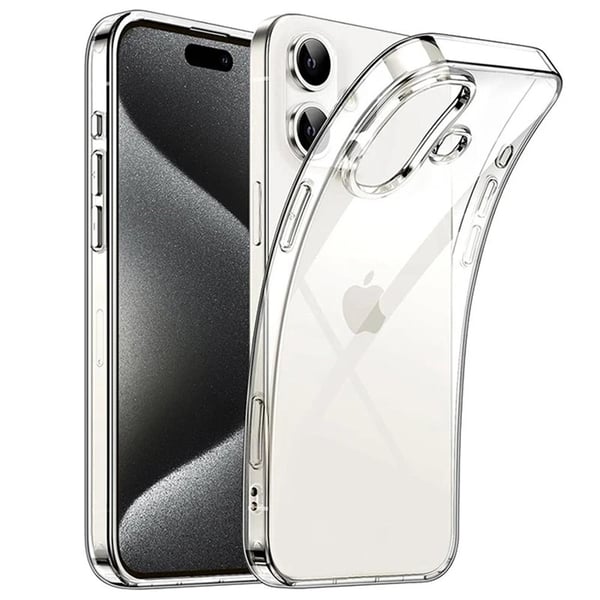 Silikon skal transparent till Apple iPhone 16 Plus