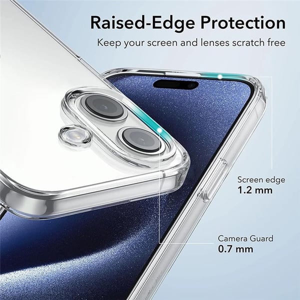 Silikon skal transparent till Apple iPhone 16 Plus