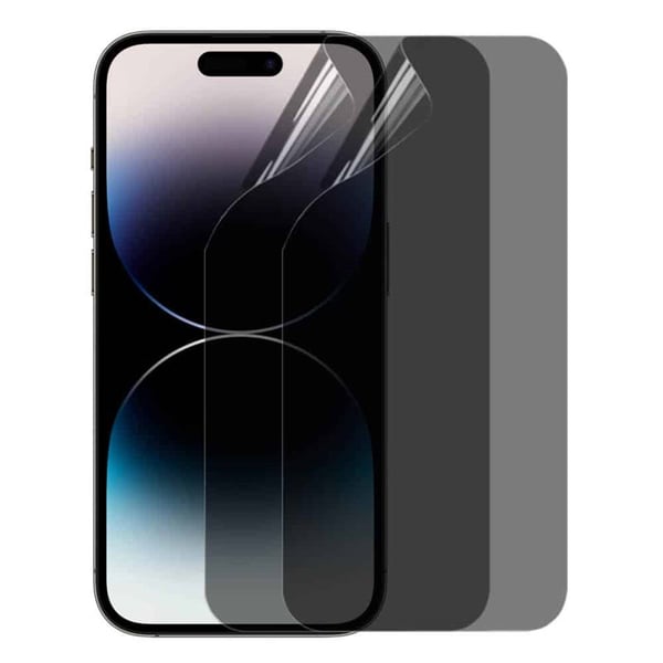 2-pak Privacy 3D Soft HydroGel skÃ¦rmbeskytter til Apple iPhone