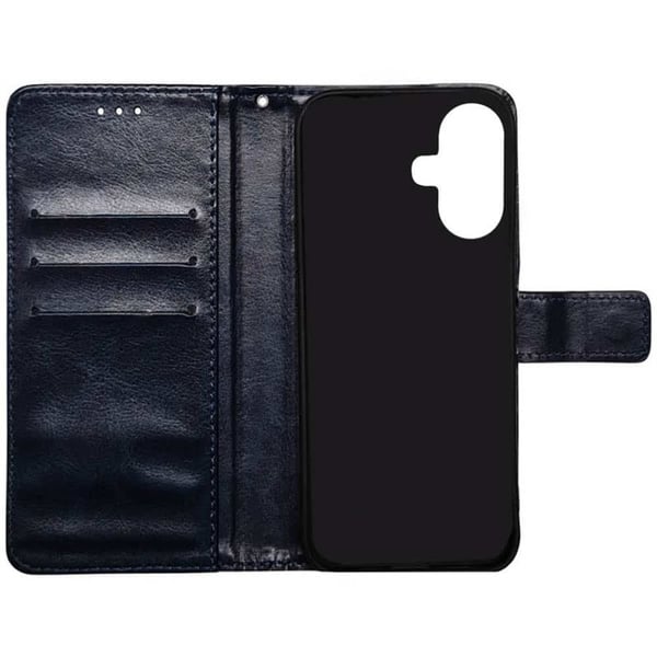 Wallet cover 3-kort til Apple iPhone 16 - Mørkeblå