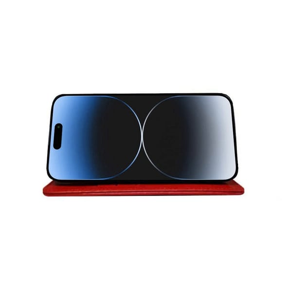 Wallet cover 3-kort til Apple iPhone 16 - Rød