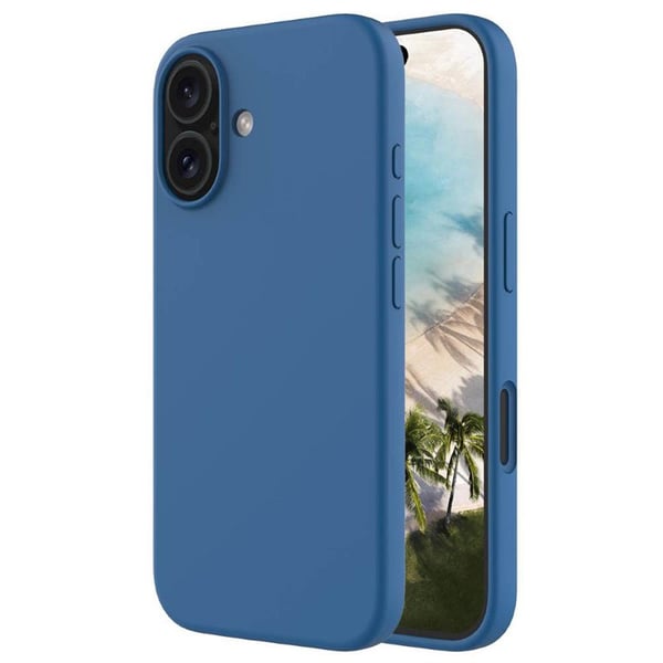 Liquid silikon deksel til Apple iPhone 16 - Cobolt Blue