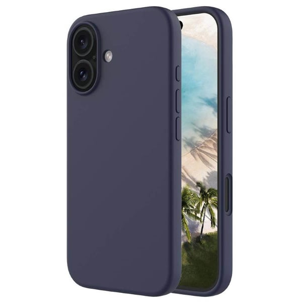 Liquid silikonisuoja Apple iPhone 16 Plus - Midnight Blue