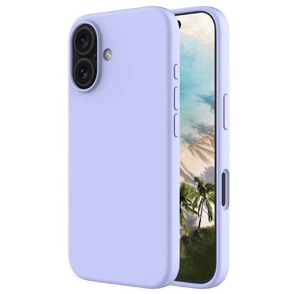 Liquid silikon deksel til Apple iPhone 16 Plus - Pale Purple