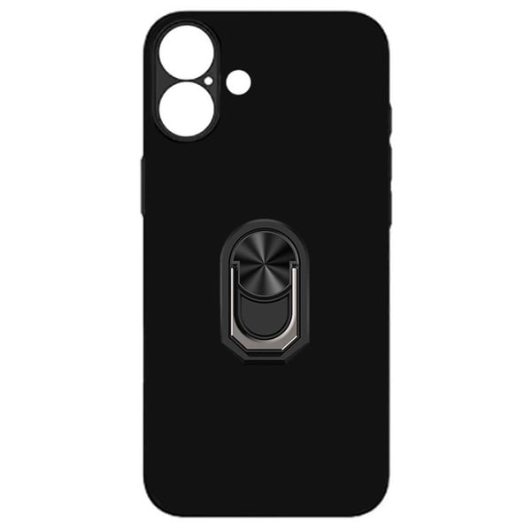 TPU ringdeksel til Apple iPhone 16 Plus - Svart