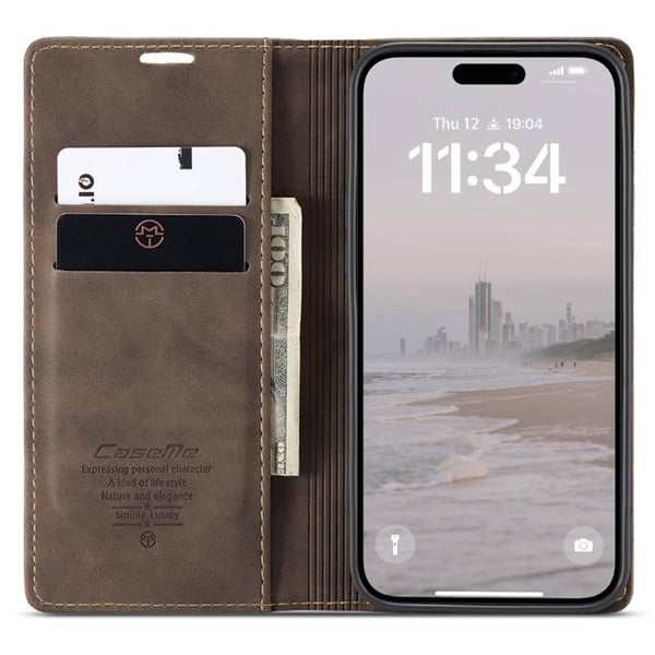 CaseMe mobildeksel 013 til Apple iPhone 16 - Coffee