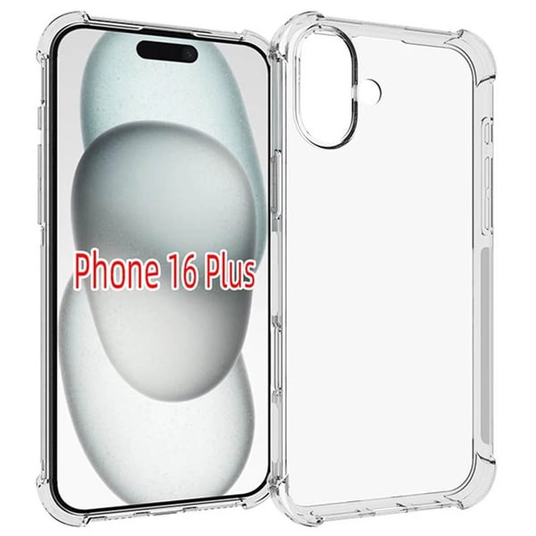 Stødsikkert silikone cover til Apple iPhone 16 Plus