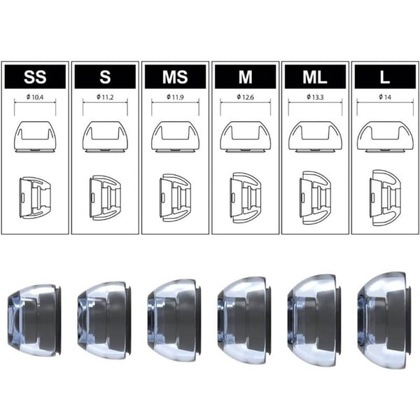 1-par TPE Ã¸reputer til Apple AirPods Pro (Gen1) - S - Clear