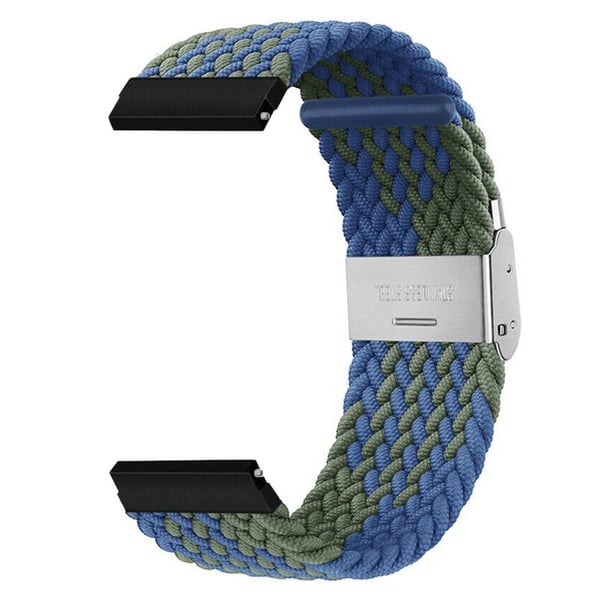 Flettet elastisk klokkereim til Garmin Forerunner 265 - blÃ¥grÃ¸