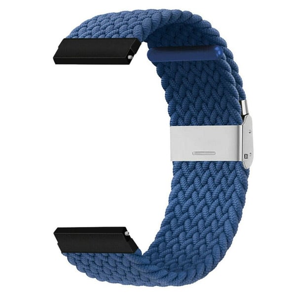 Flettet elastisk klokkereim til Garmin Forerunner 265 - BlÃ¥