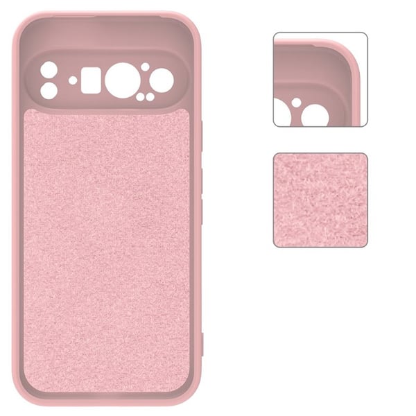 Liquid silikon skal till Google Pixel 9 Pro - Pink