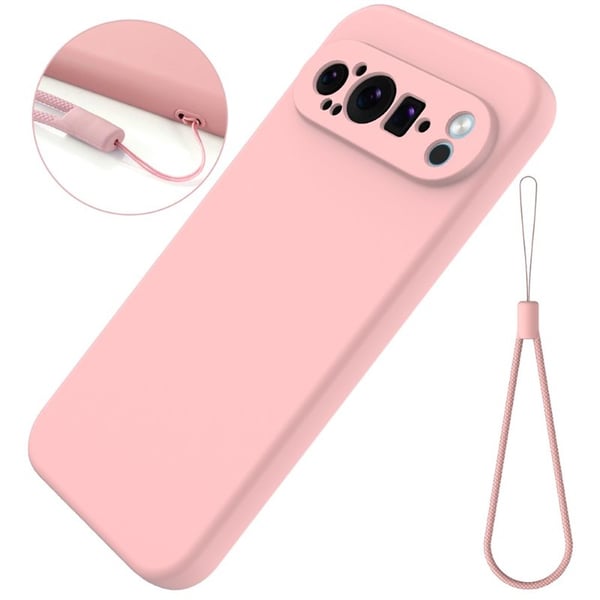 Liquid silikon skal till Google Pixel 9 Pro - Pink