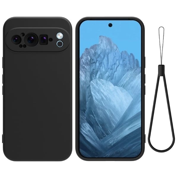 Liquid silikon skal till Google Pixel 9 Pro - Svart