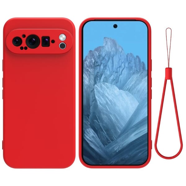 Liquid silikon skal till Google Pixel 9 Pro - China Red
