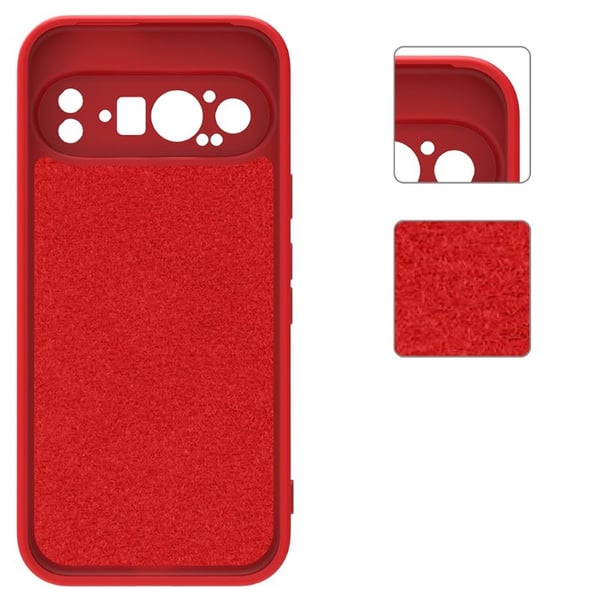 Liquid silikon skal till Google Pixel 9 Pro - China Red