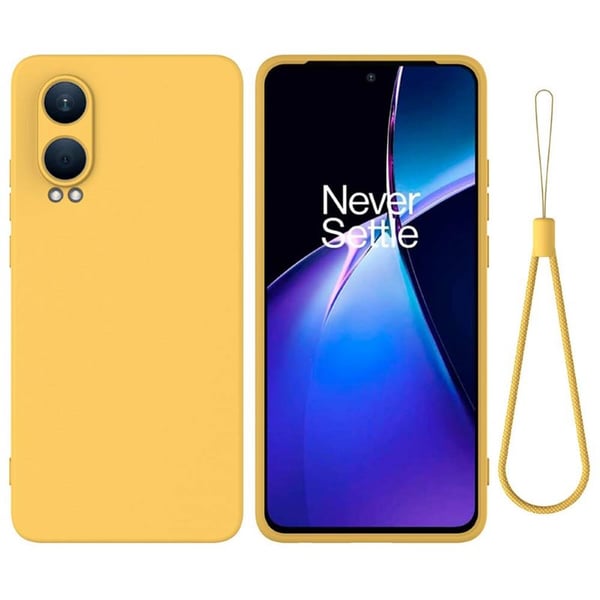 Liquid silikone cover til OnePlus Nord CE4 Lite - Gul