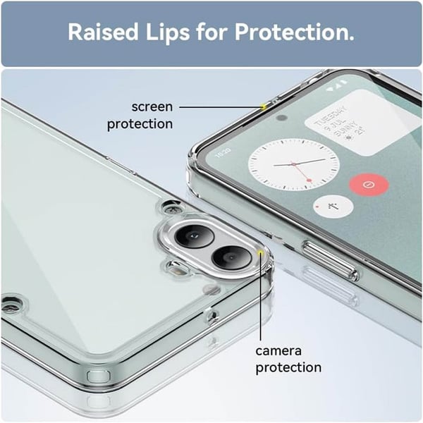 TPU+Acrylic cover til Nothing CMF Phone 1 - Clear