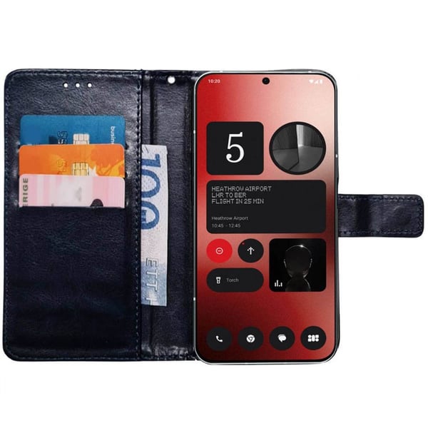 Wallet cover 3-kort til Nothing Phone 2a Plus - Mørkeblå