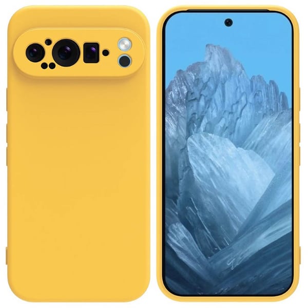 Liquid silikone cover til Google Pixel 9 Pro XL - Gul