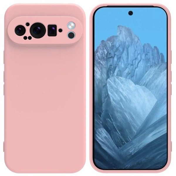 Liquid silikondeksel til Google Pixel 9 Pro - Pink