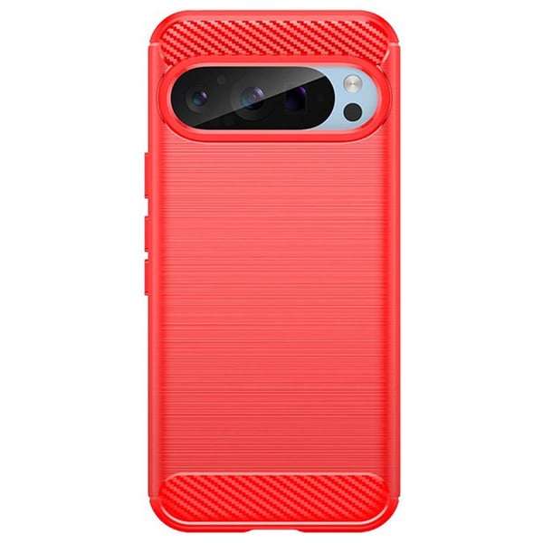 Børstet silikondeksel til Google Pixel 9 Pro - Coral