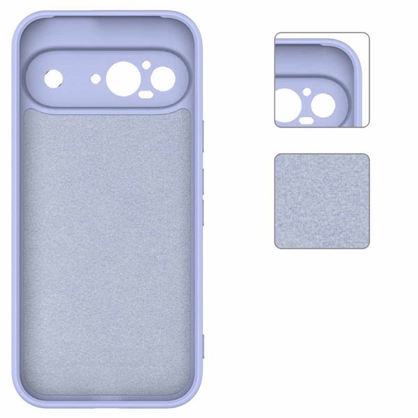 Liquid silikon skal till Google Pixel 9 - Lavender