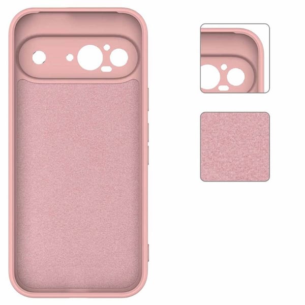 Liquid silikon skal till Google Pixel 9 - Pink