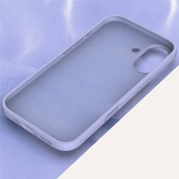 Liquid silikon skal till Apple iPhone 16 - Pale Purple
