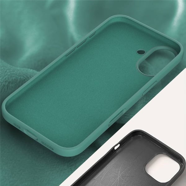 Liquid silikonisuoja Apple iPhone 16 - Pine Green